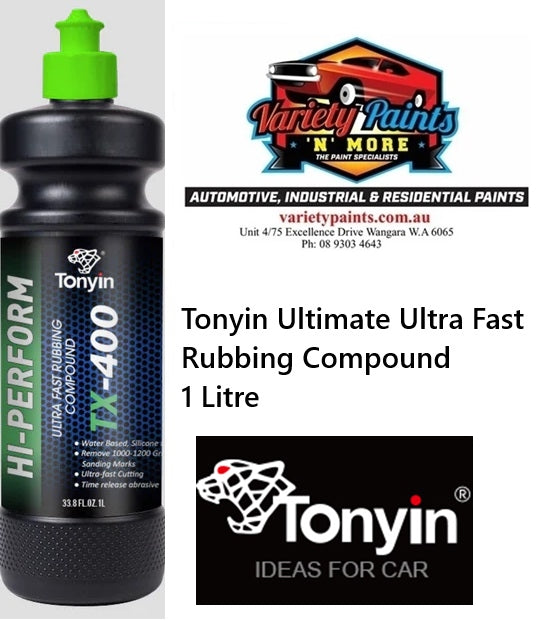 Tonyin Ultimate TX-400 Ultra Fast Rubbing Compound 1 Litre