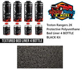Troton Rangers 2K Protective Polyurethane Bed Liner 4 BOTTLE BLACK Kit