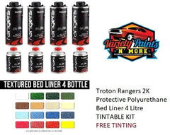 Troton Rangers 2K Protective Polyurethane Bed Liner 4 BOTTLE KIT TINTABLE KIT