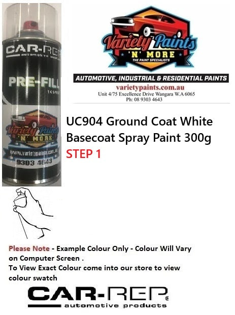 UC904 Ground Coat White Basecoat Spray Paint 300g
