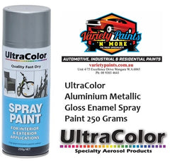 UltraColor Aluminium Metallic Gloss Enamel Spray Paint 250 Grams