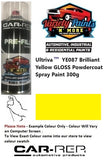 Ultriva™ YE087 Brilliant Yellow GLOSS Powdercoat Spray Paint 300g 1IS 53A