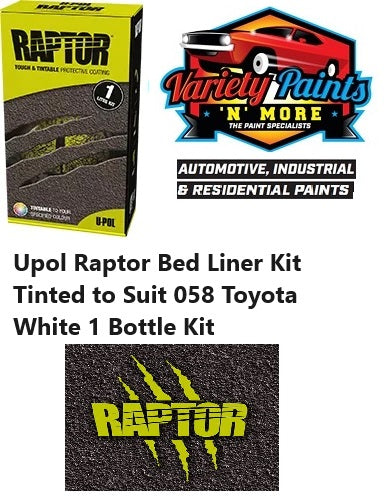 Upol Raptor Bed Liner Kit Tinted to Suit 058 Toyota White