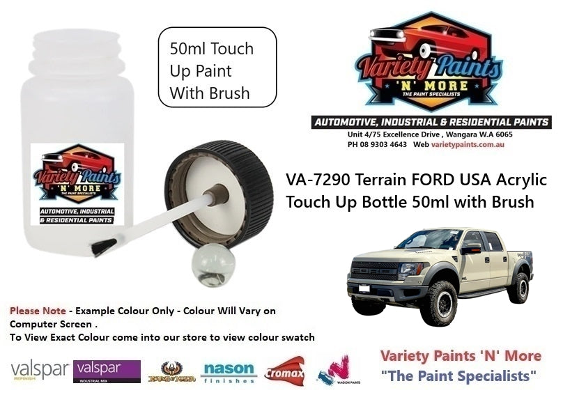 VA-7290 Terrain FORD USA Acrylic Touch Up Bottle 50ml with Brush
