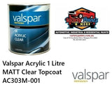 Valspar Acrylic 1 Litre MATT Clear Topcoat AC303M-001