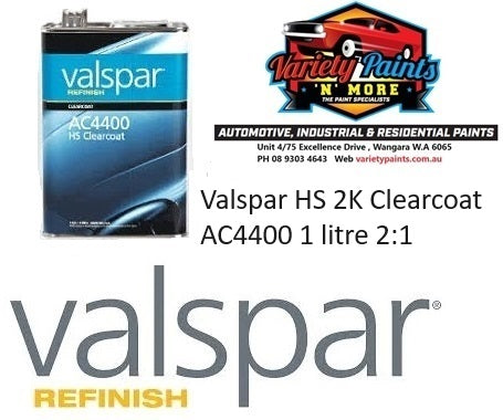 Valspar HS 2K Clearcoat AC4400 1 litre 2:1