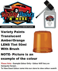 Variety Paints Translucent Amber/ORANGE LENS Tint 50ml