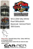 W13 /DW Silky White Pearl Mitsubishi Basecoat  Aerosol Paint 300 Grams