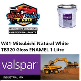 W31 Mitsubishi Natural White TB320 Gloss ENAMEL 1 Litre