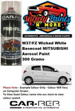 W37/FZ Wicked White Standard Mitsubishi Basecoat Aerosol Paint 300 Grams