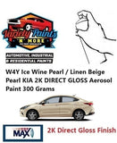 W4Y Ice Wine Pearl / Linen Beige Pearl KIA 2K DIRECT GLOSS Aerosol Paint 300 Grams