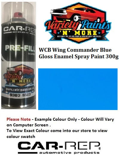 WCB Wing Commander Blue Gloss Enamel Spray Paint 300g