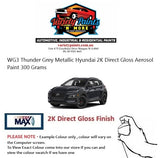 WG3 Thunder Grey Metallic Hyundai 2K Direct Gloss Aerosol Paint 300 Grams