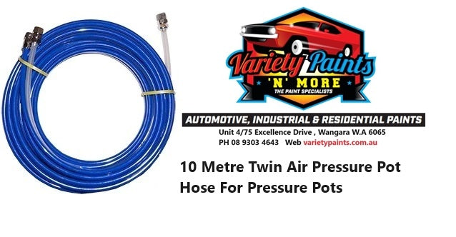 10 Metre Twin Air Pressure Pot Hose For Pressure Pots VELOCITY