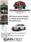 WH Glacier White Suitable For Nissan basecoat Spray Paint 300 Grams
