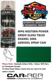 WPG WESTERN POWER GREEN GLOSS TB320 ENAMEL 300G AEROSOL SPRAY CAN
