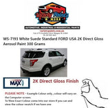 WS-7193 White Suede Standard FORD USA 2K Direct Gloss Aerosol Paint 300 Grams