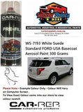 WS-7193 White Suede Standard FORD USA Basecoat Aerosol Paint 300 Grams