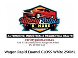 Wagon Rapid Enamel GLOSS White 250ML WAGWLE-250