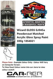 Wizard GLOSS GJ045a Powdercoat Matched Acrylic Gloss Spray Paint 300g 18S4021