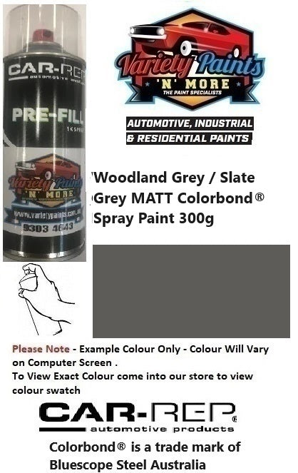 Woodland Grey/Grey Ridge/Slate Grey MATT Colorbond® Spray Paint 300g