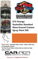 X15 Orange Australian Standard Gloss Enamel Custom Spray Paint 300 