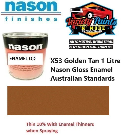 X53 Golden Tan 1 Litre Nason Gloss Enamel