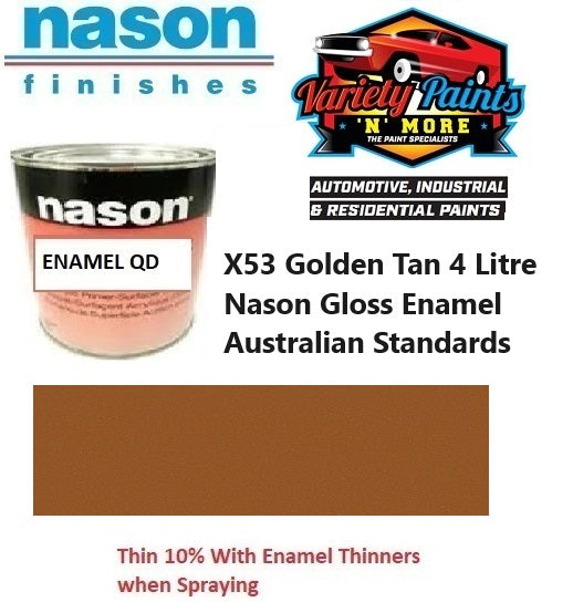 X53 Golden Tan 4 Litre Nason Gloss Enamel