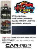 X7E Hunter Green Pearl/Juniper Green Pearl Hyundai VARIANT 1 ACRYLIC Aerosol Paint 300 Grams