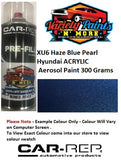 XU6 Haze Blue Pearl Hyundai Acrylic Aerosol Paint 300 Grams