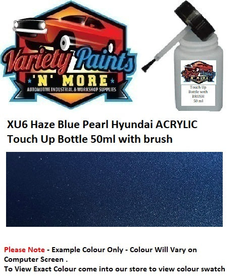 XU6 Haze Blue Pearl Hyundai Acrylic TOUCH UP BOTTLE 50ML