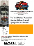 Y13 Vivid Yellow Australian Standard Gloss Enamel Spray Paint 300 Grams