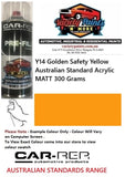 Y14 Golden Safety Yellow Australian Standard Acrylic MATT 300 Grams
