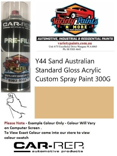 Y44 Sand Australian Standard Gloss Acrylic Custom Spray Paint 300G 4IS 24A