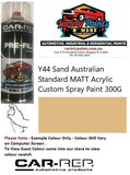 Y44 Sand Australian Standard MATT Acrylic Custom Spray Paint 300G