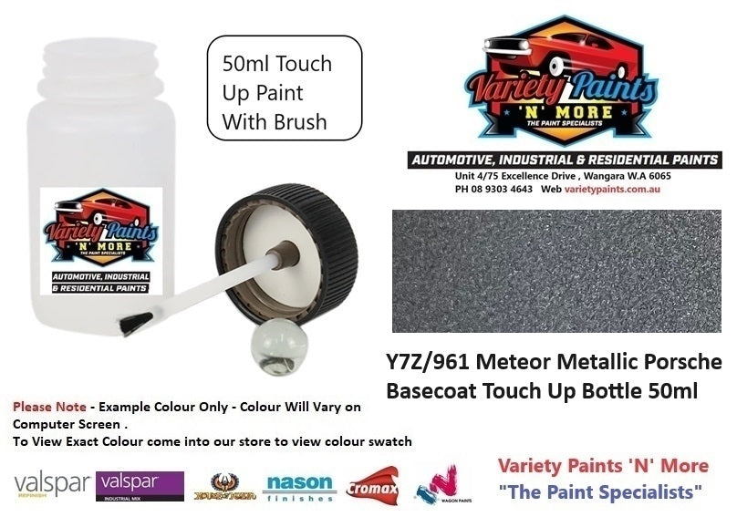 Y7Z/961 Meteor Metallic Porsche Basecoat Touch Up Bottle 50ml