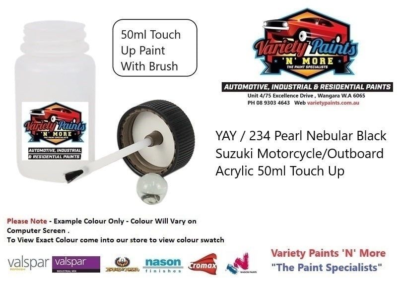 YAY / 234 Pearl Nebular Black Suzuki Motorcycle/Outboard Acrylic 50ml Touch Up