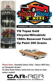YQ Topaz Gold Chrysler/Mitsubishi 1980s Basecoat Touch Up Paint 300 Grams