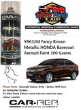 YR632M Fancy Brown Metallic HONDA Basecoat Aerosol Paint 300 Grams