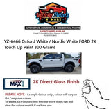 YZ-6466 Oxford White / Nordic White FORD 2K Touch Up Paint 300 Grams