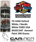 YZ-6466 Oxford White / Nordic White FORD USA Basecoat Aerosol Paint 300 Grams