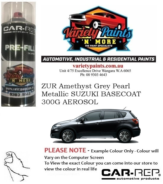 ZUR Amethyst Grey Pearl Metallic SUZUKI BASECOAT 300G AEROSOL