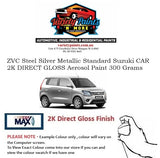 ZVC Steel Silver Metallic Standard Suzuki CAR 2K Direct Gloss Aerosol Paint 300 Grams