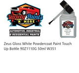 Zeus Gloss White Powdercoat Paint Touch Up Bottle 90Z1110G 50ml W351