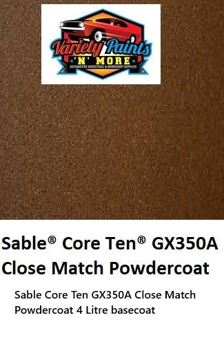 Sable Core Ten GX350A Close Match Powdercoat 4 Litre