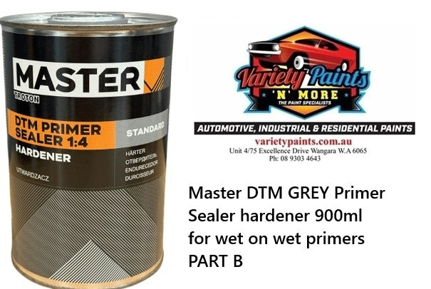 Master DTM GREY Primer Sealer hardener 900ml (PART B For the DTM Primers)