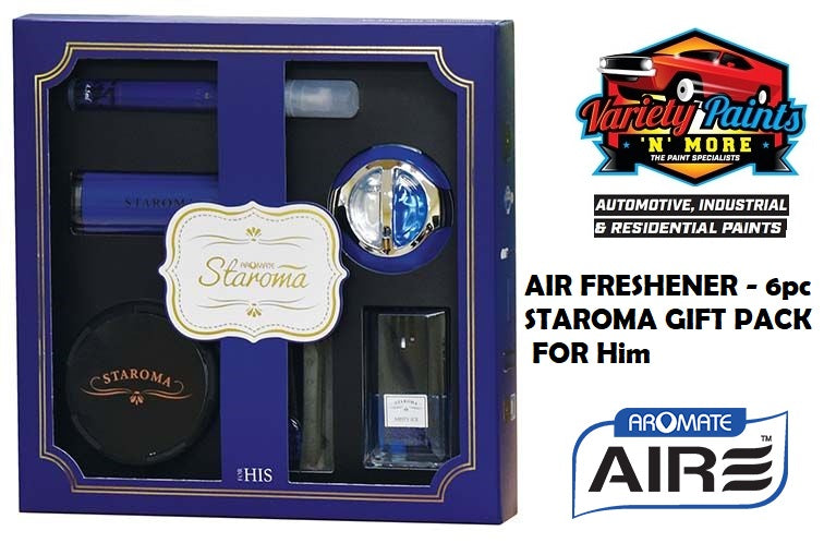 AIR FRESHENER - 6pc STAROMA GIFT PACK FOR Him
