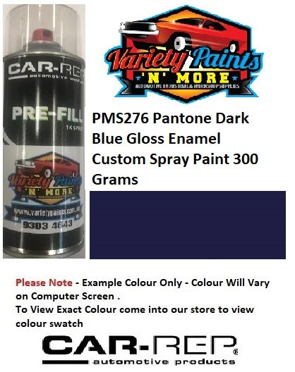 PMS276 Pantone Dark Blue Gloss Enamel Custom Spray Paint 300 Grams