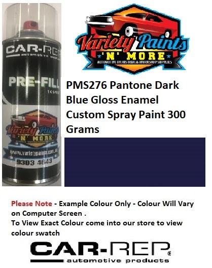PMS276 Pantone® Dark Blue Gloss Enamel Custom Spray Paint 300 Grams