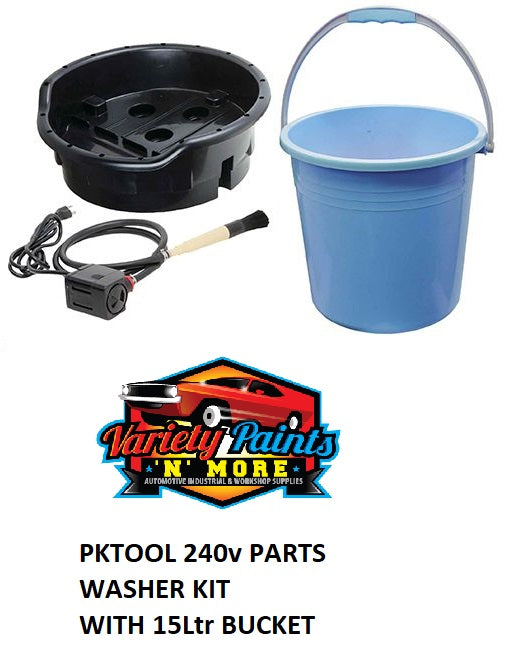 PKTool 240v PARTS WASHER KIT WITH 15Ltr BUCKET